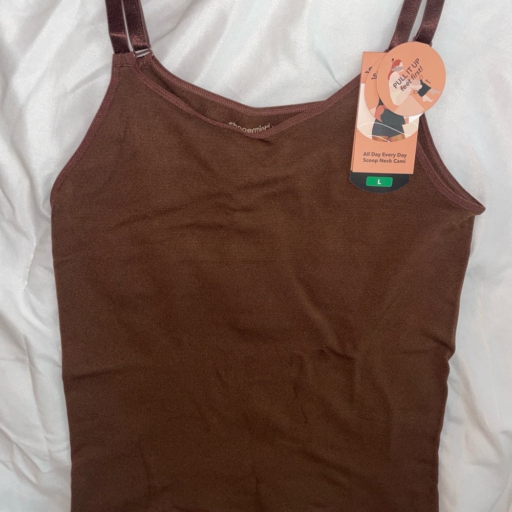 Black or Brown Shapewear Tank Top - Picture 2 of 10